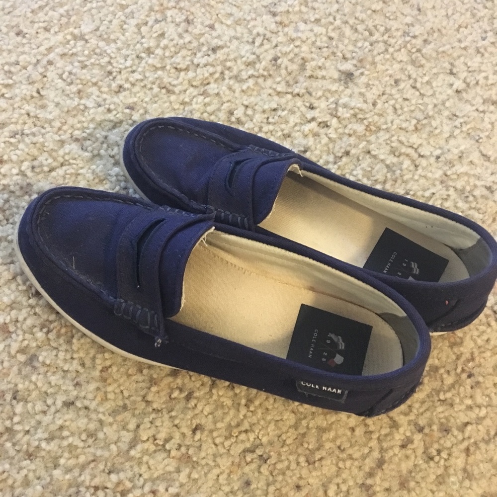 Cole Haan blue slip on